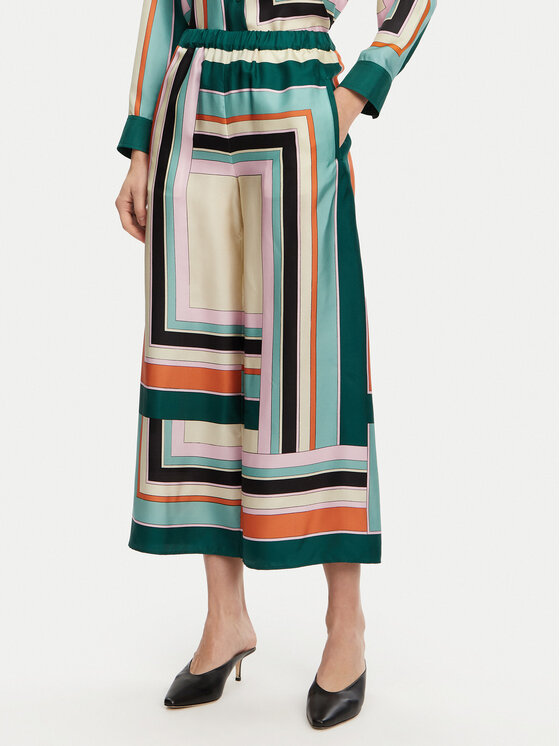 Weekend Max Mara Medžiaginės kelnės · Spalvota · Regular Fit