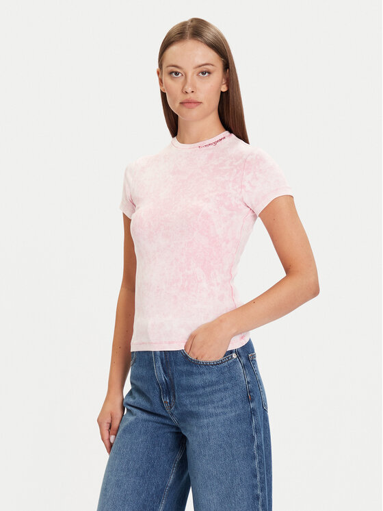 Tommy Jeans Marškinėliai · Rožinė