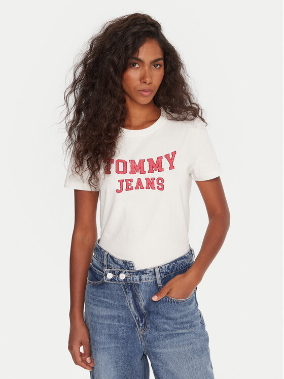 Tommy Jeans Marškinėliai · Balta