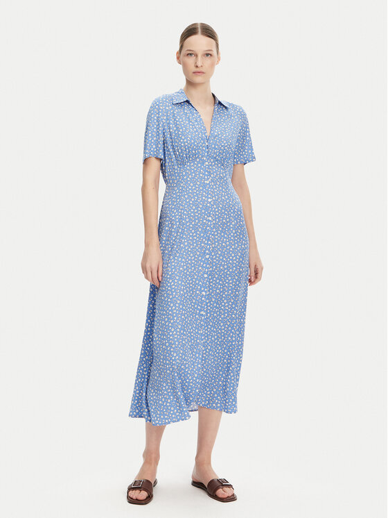 Tommy Hilfiger Marškinių tipo suknelė · Mėlyna · Midi