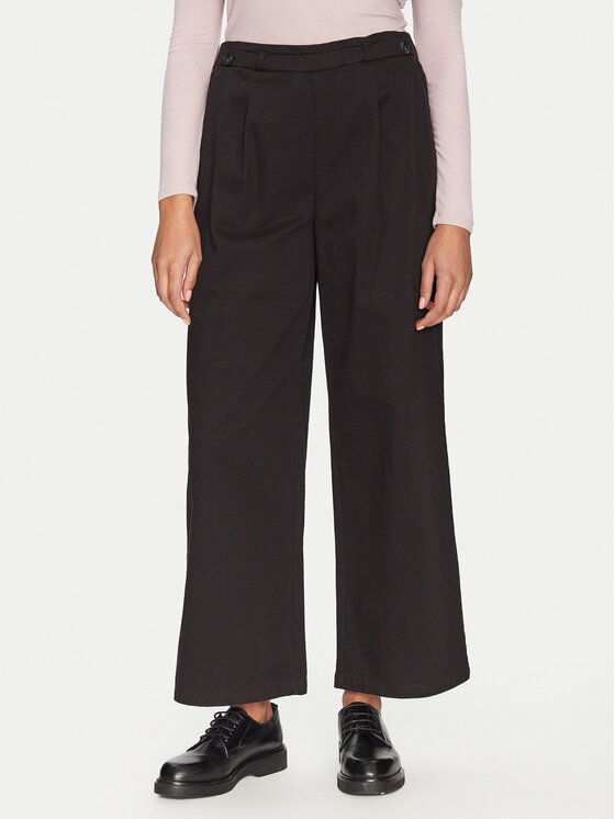 ONLY Medžiaginės kelnės · Juoda · Regular Fit