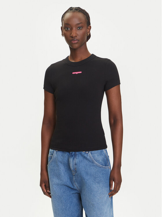 Tommy Jeans Marškinėliai · Juoda