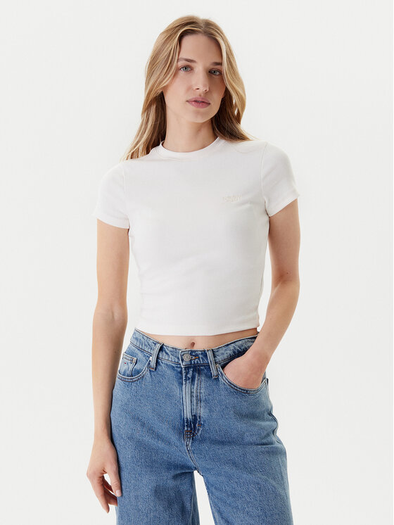 Tommy Jeans Marškinėliai · Écru