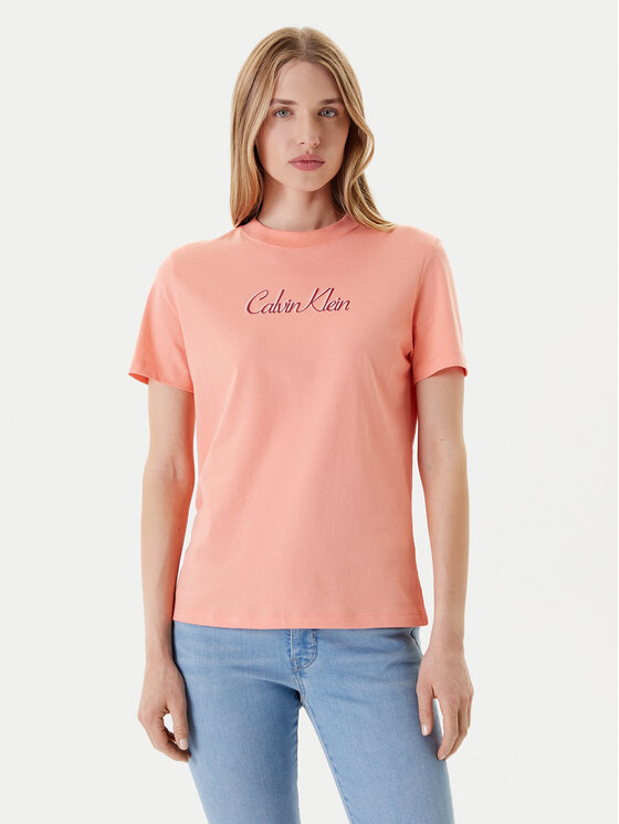Calvin Klein Jeans Marškinėliai · Oranžinė