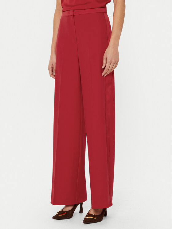 MAX&Co. Medžiaginės kelnės · Raudona · Regular Fit