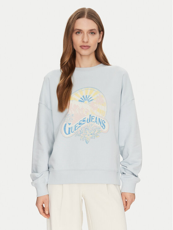 Guess Jeans Džemperis · Žydra · Regular Fit