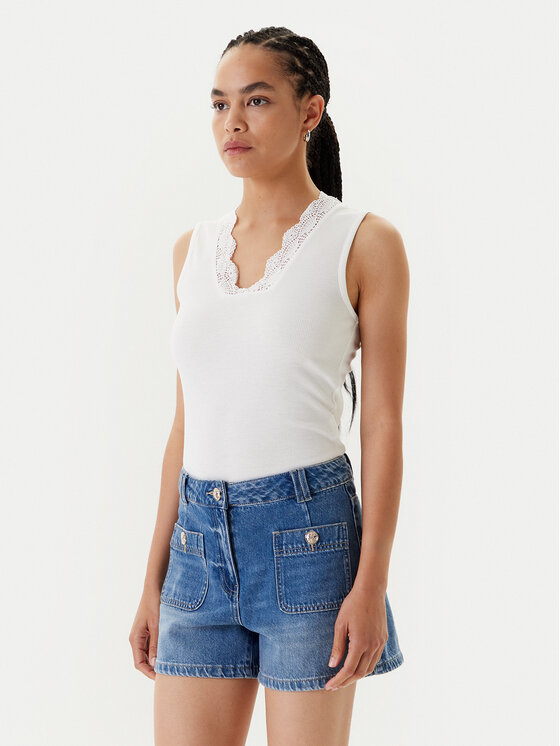 Morgan Marškinėliai · Balta