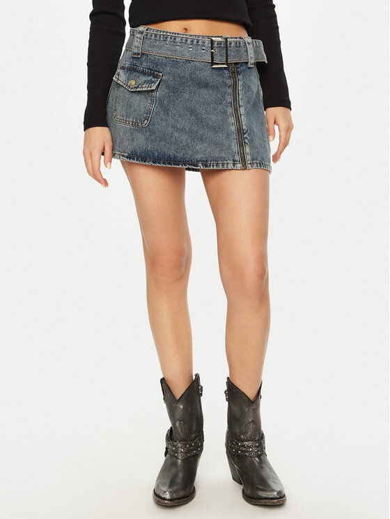 One Teaspoon Mini sijonas · Tamsiai mėlyna · Mini