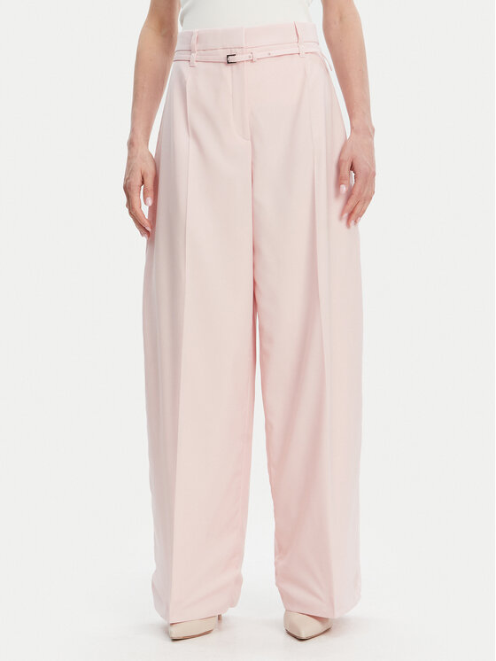 BOSS Medžiaginės kelnės · Rožinė · Regular Fit