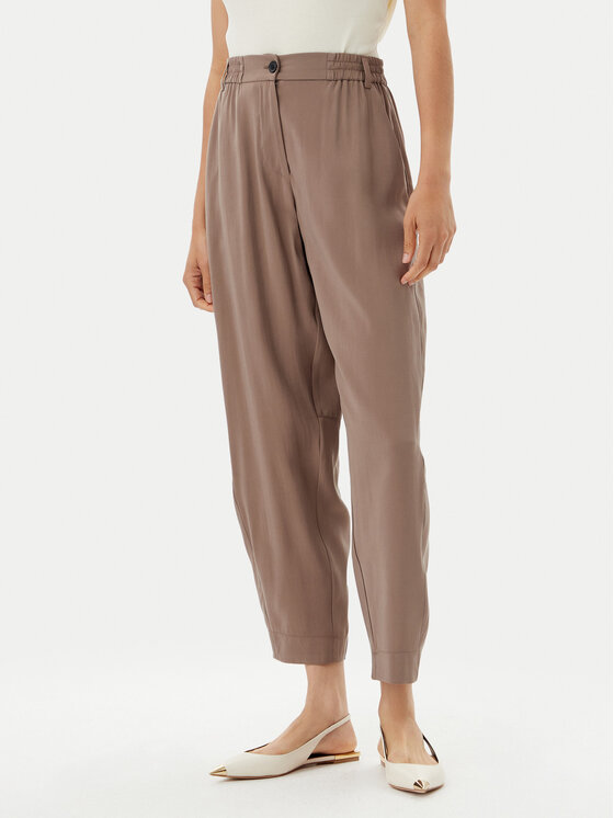 ACCESS FASHION Medžiaginės kelnės · Smėlio · Regular Fit