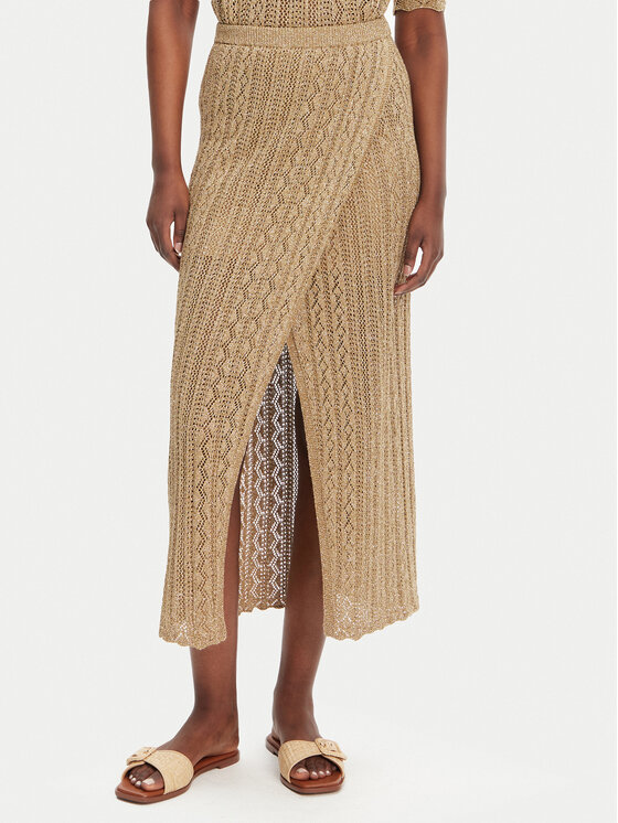 TWINSET Midi sijonas · Smėlio · Midi