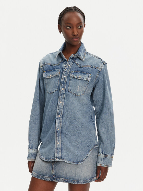 Liu Jo džinsiniai marškiniai  · Mėlyna