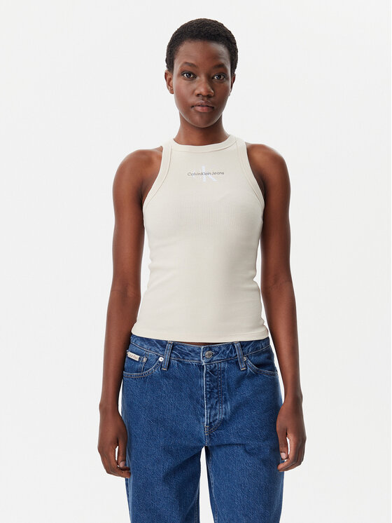 Calvin Klein Jeans Marškinėliai · Smėlio