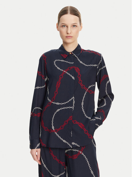 Tommy Hilfiger Marškiniai · Tamsiai mėlyna