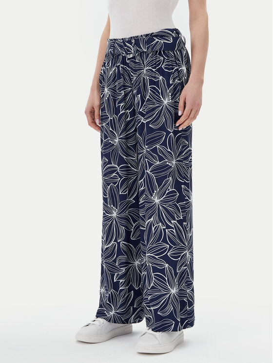 Olsen Medžiaginės kelnės · Tamsiai mėlyna · Relaxed Fit