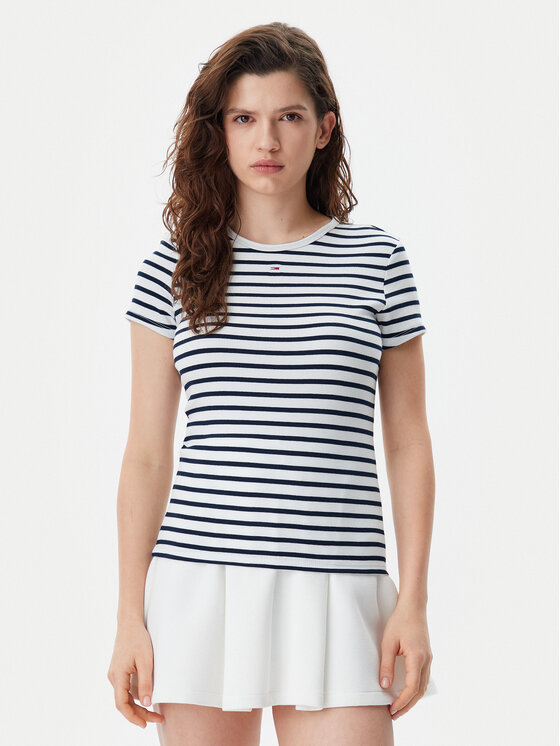 Tommy Jeans Marškinėliai · Tamsiai mėlyna