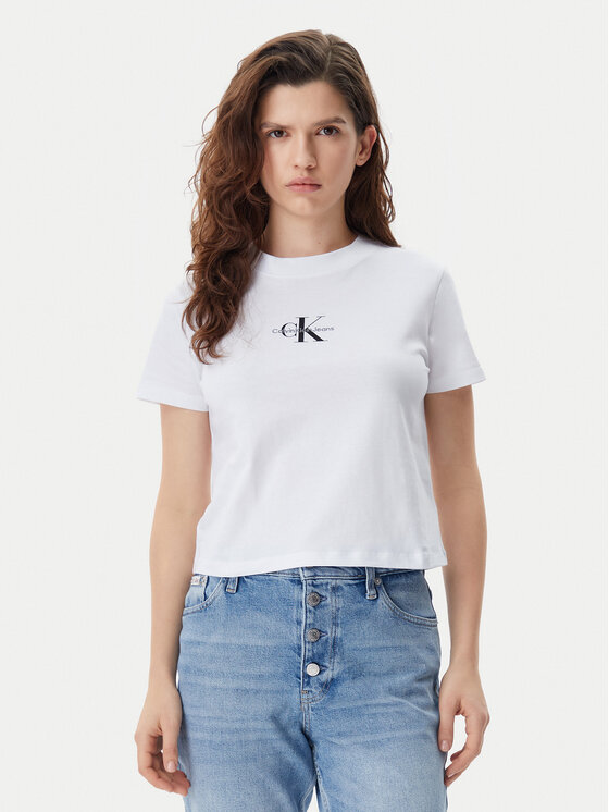 Calvin Klein Jeans Marškinėliai · Balta