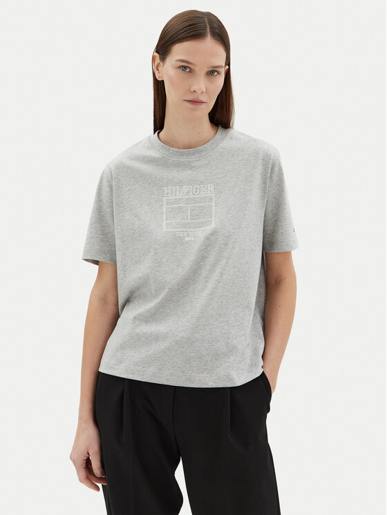 Tommy Hilfiger Marškinėliai · Pilka