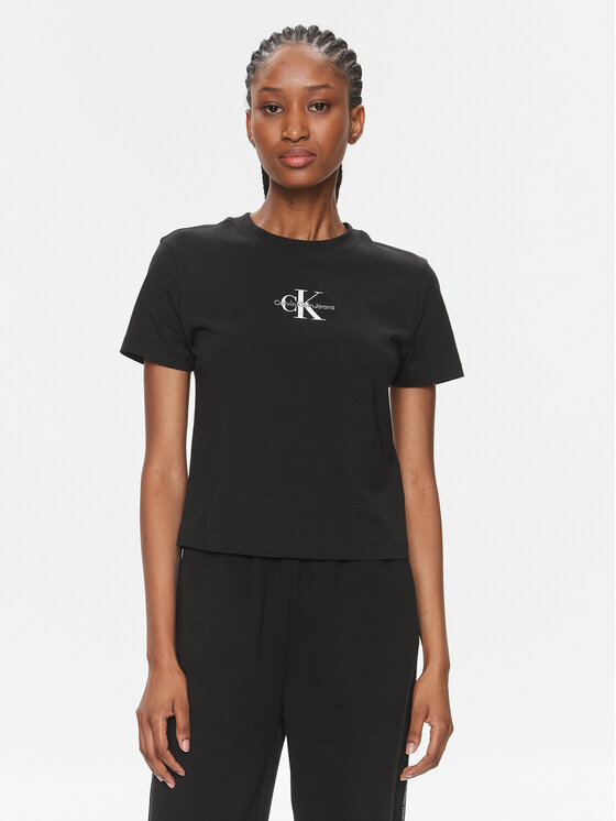 Calvin Klein Jeans Marškinėliai · Juoda