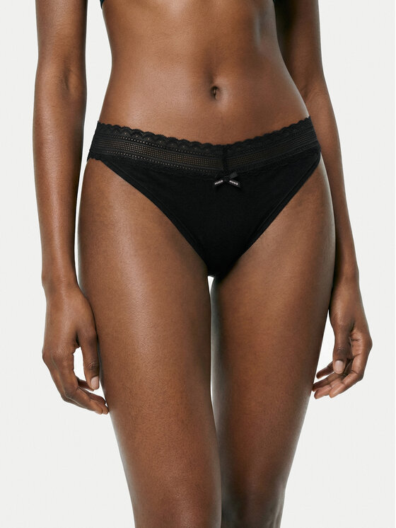 HUGO Klasikinės kelnaitės · Juoda