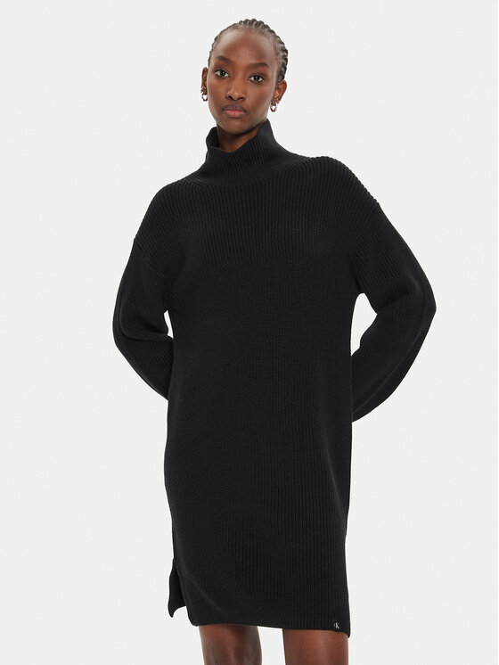 Calvin Klein Jeans Trikotažinė suknelė · Juoda · Mini