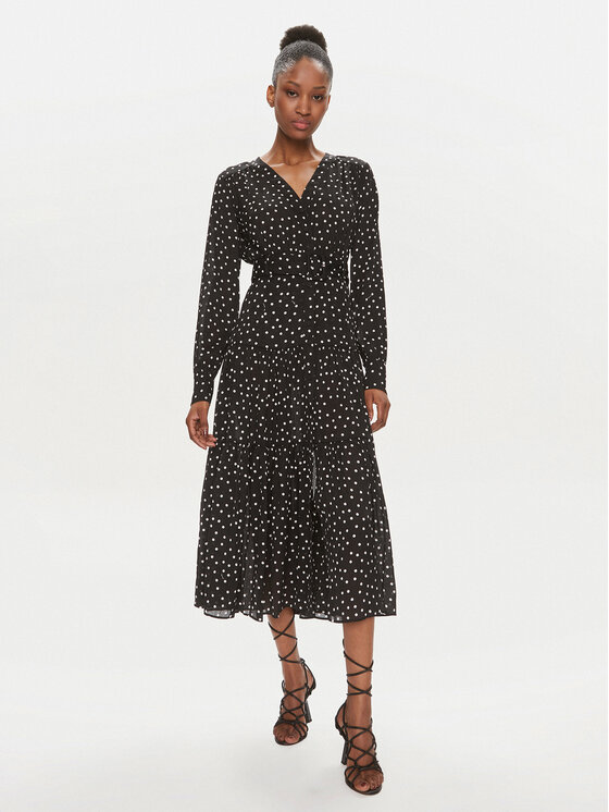 PINKO Marškinių tipo suknelė · Juoda · Midi