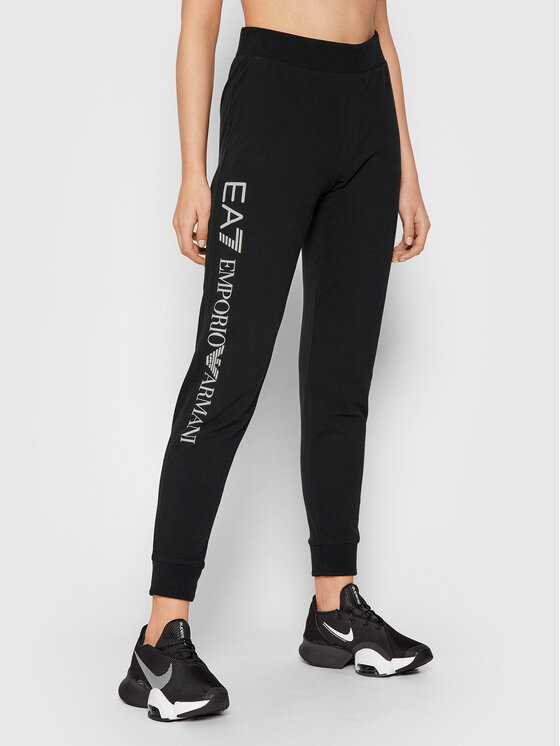 EA7 Emporio Armani Sportinės kelnės · Juoda · Regular Fit