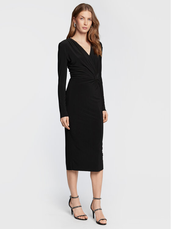 Nissa Kokteilinė suknelė · Juoda · Midi