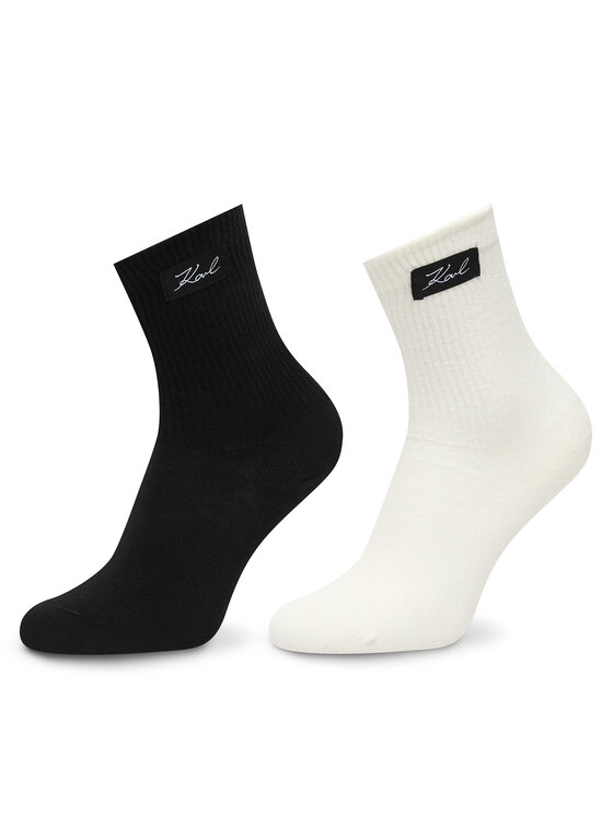 KARL LAGERFELD Ilgos kojinės · Juoda