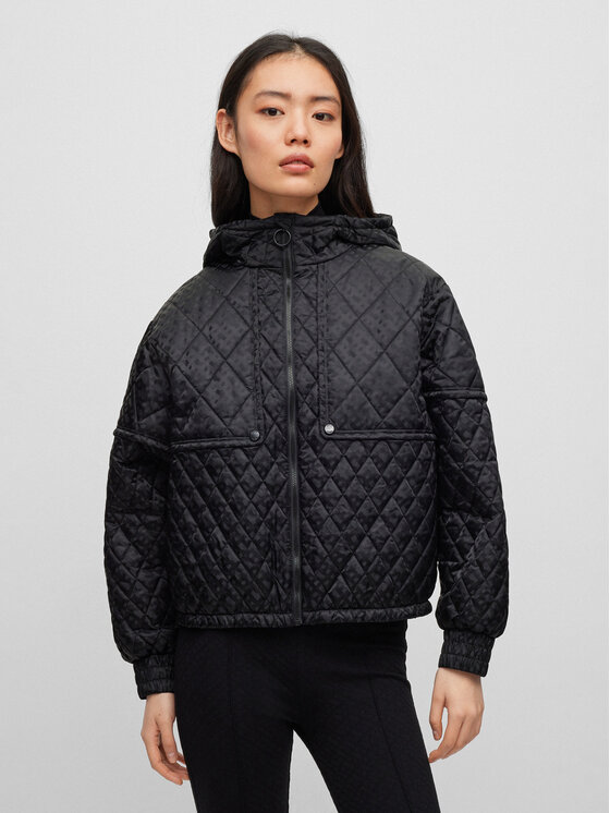 BOSS Demisezoninė striukė · Juoda