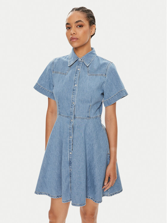 HUGO Džinsinė suknelė · Mėlyna · Mini