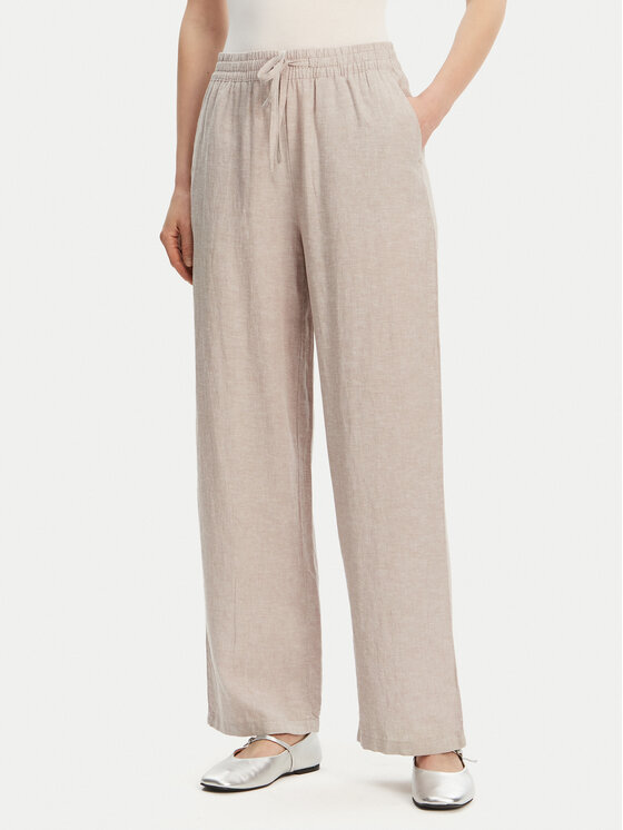 Vero Moda Medžiaginės kelnės · Pilka · Relaxed Fit