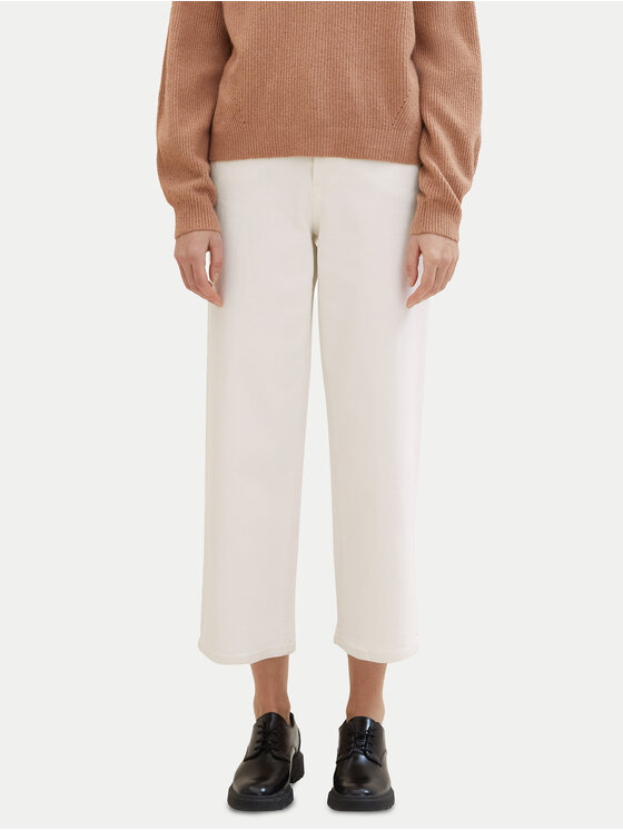 Tom Tailor Džinsai · Écru · Relaxed Fit
