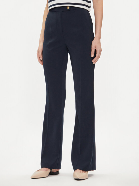 Tommy Hilfiger Medžiaginės kelnės · Tamsiai mėlyna · Regular Fit