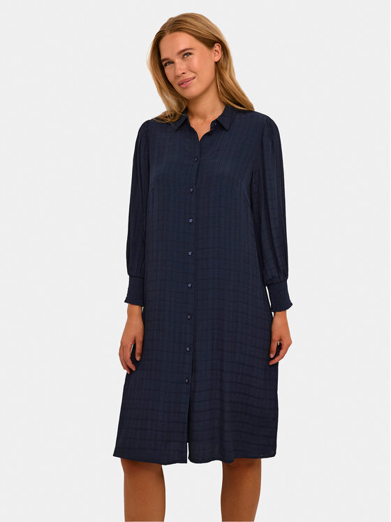 Kaffe Marškinių tipo suknelė · Tamsiai mėlyna · Midi