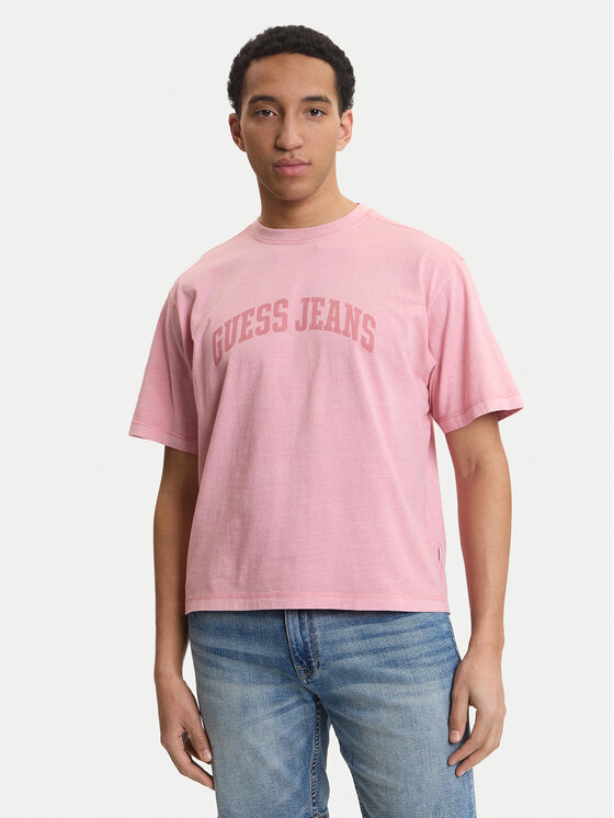 Guess Jeans Marškinėliai · Rožinė