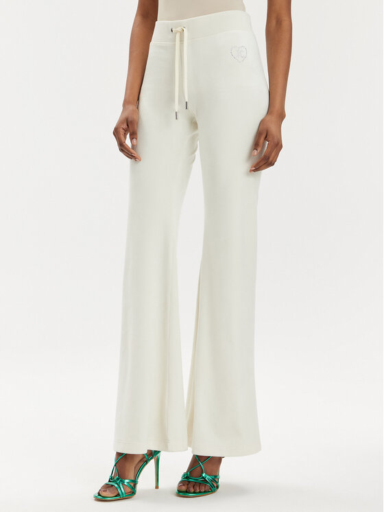 Juicy Couture Sportinės kelnės · Écru · Regular Fit