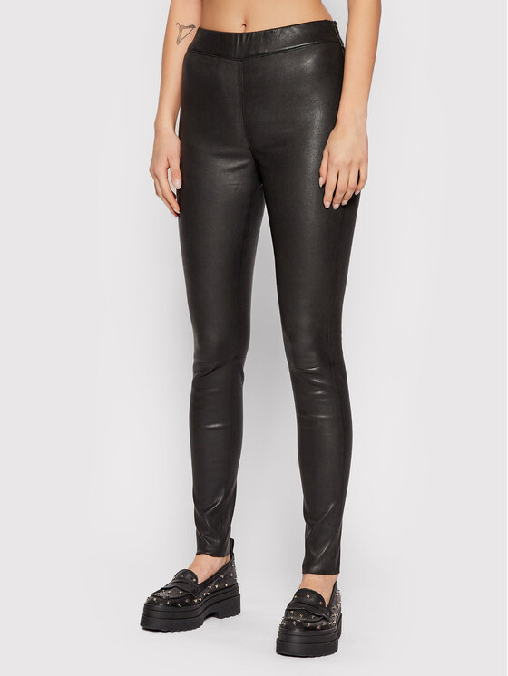 Notes Du Nord Odinės kelnės · Juoda · Slim Fit