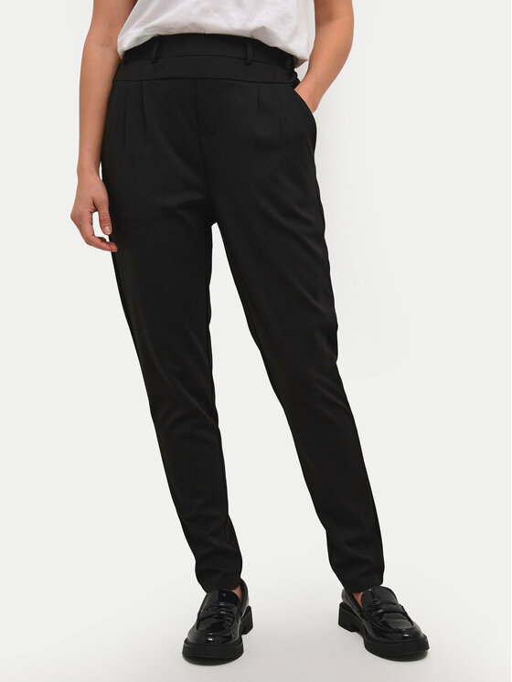 Kaffe Medžiaginės kelnės · Juoda · Regular Fit