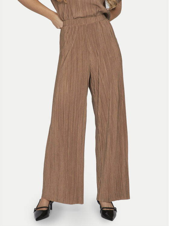 Vila Medžiaginės kelnės · Ruda · Regular Fit