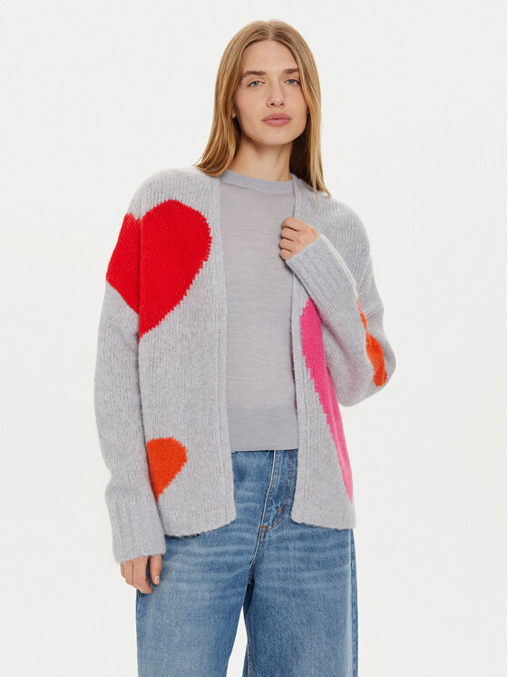 Frieda & Freddies Kardiganas · Pilka · Relaxed Fit