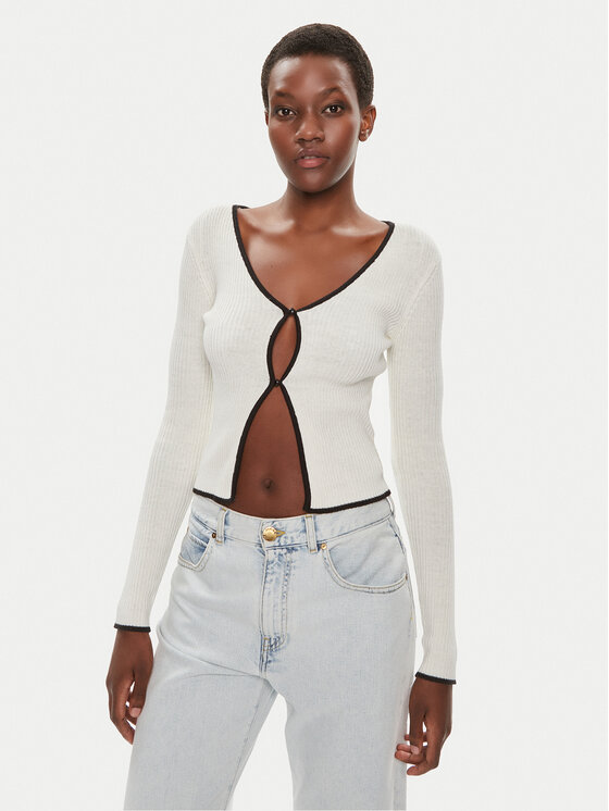 Brave Soul Kardiganas · Balta · Slim Fit