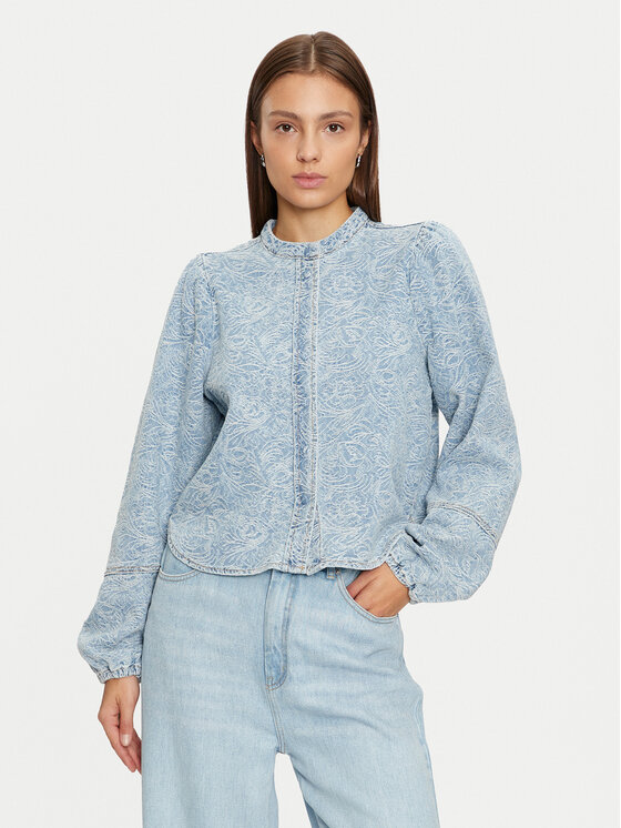 Vila džinsiniai marškiniai  · Mėlyna