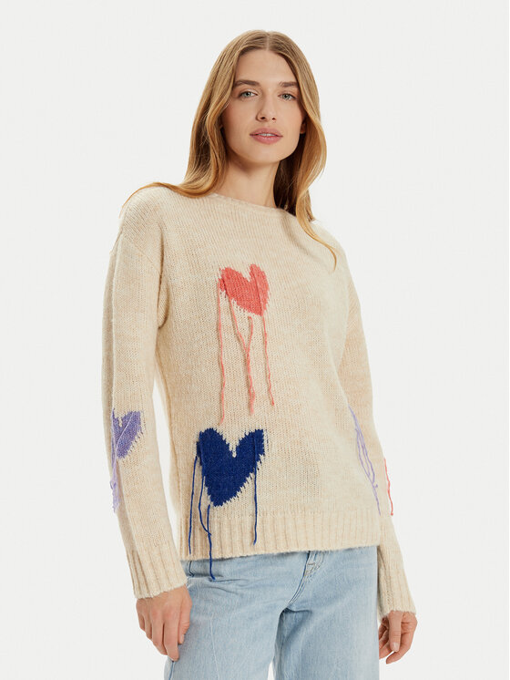 Frieda & Freddies Megztinis · Smėlio · Regular Fit