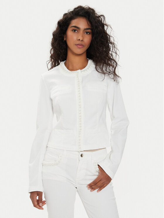 Liu Jo Džinsinė striukė · Écru