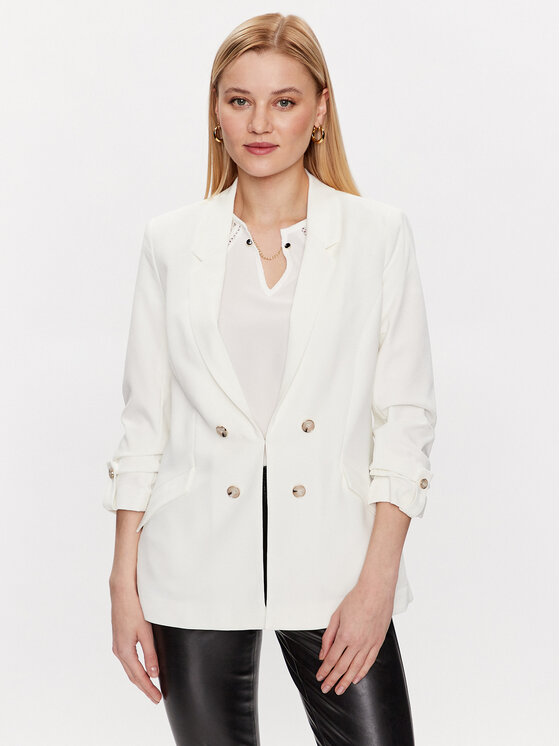 NAF NAF Švarkas · Écru · Regular Fit