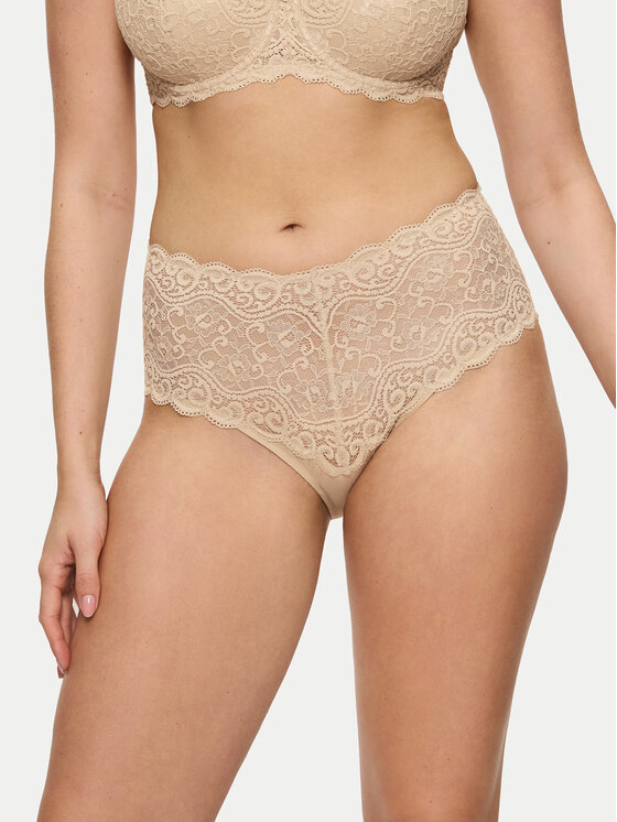 Triumph Klasikinės kelnaitės aukštu juosmeniu · Smėlio