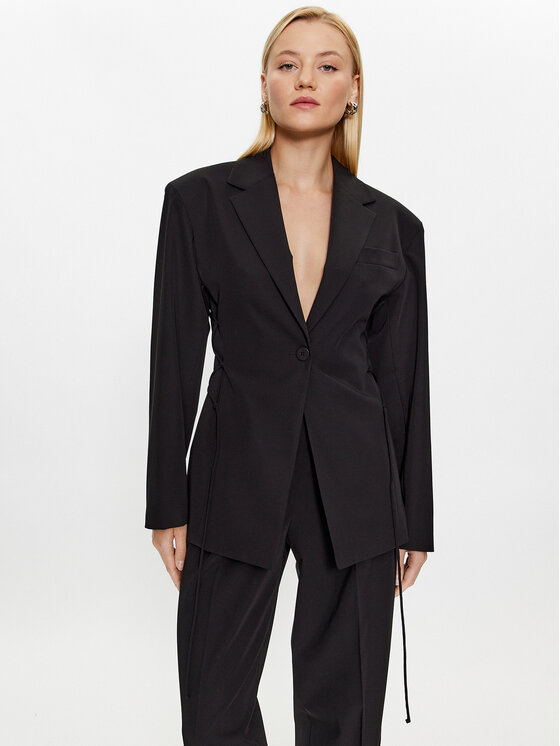 HUGO Švarkas · Juoda · Relaxed Fit