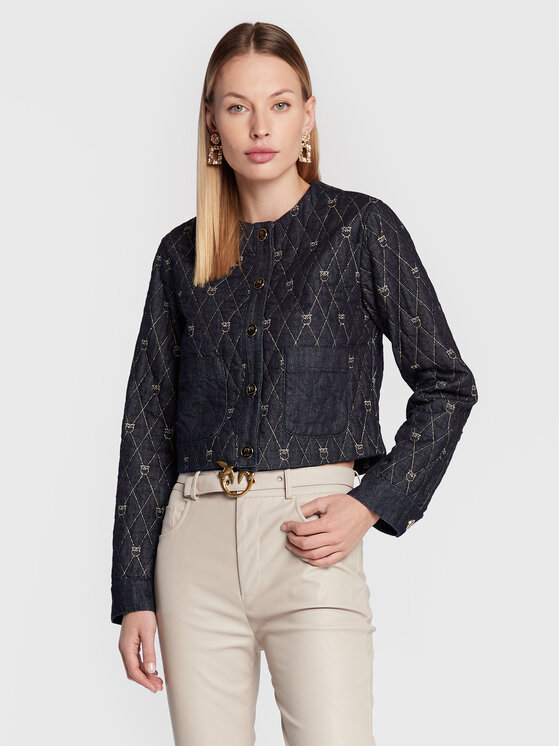 PINKO Džinsinė striukė · Tamsiai mėlyna