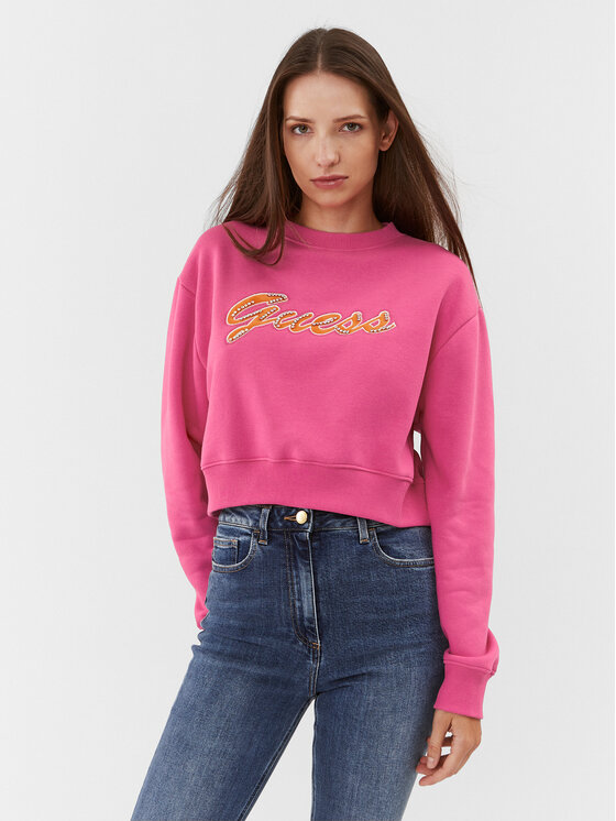 Guess Džemperis · Rožinė · Regular Fit